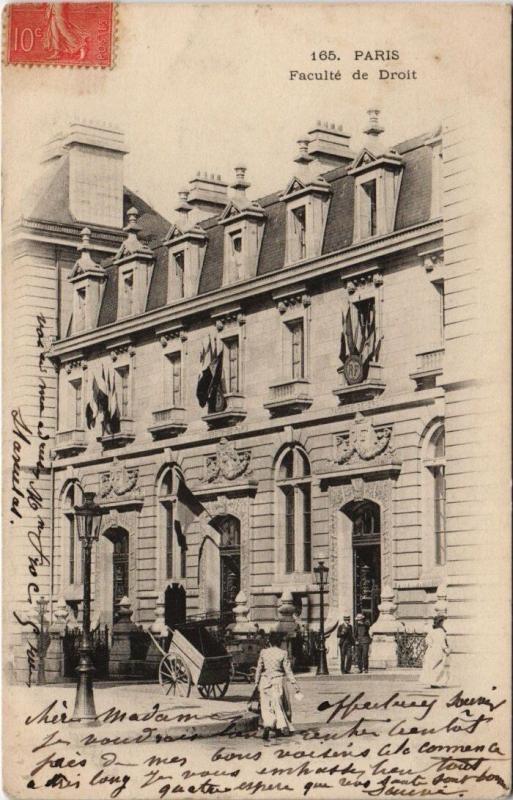 Carte postale ancienne Paris 5e - Faculté de Droit à Paris 5e