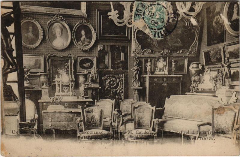 Carte postale ancienne Paris 4e - Un des Sarons de l'Hotel de Genouilhac M.Couderc à Paris 4e