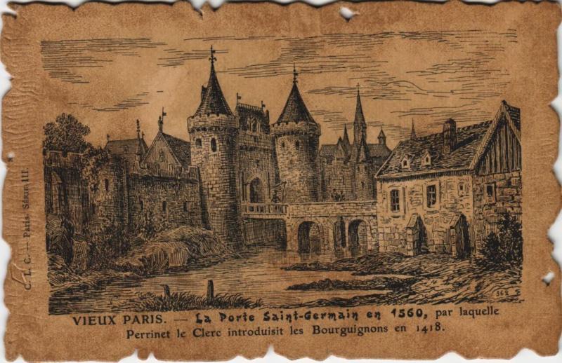 Carte postale ancienne Vieux Paris Porte Saint-Germain