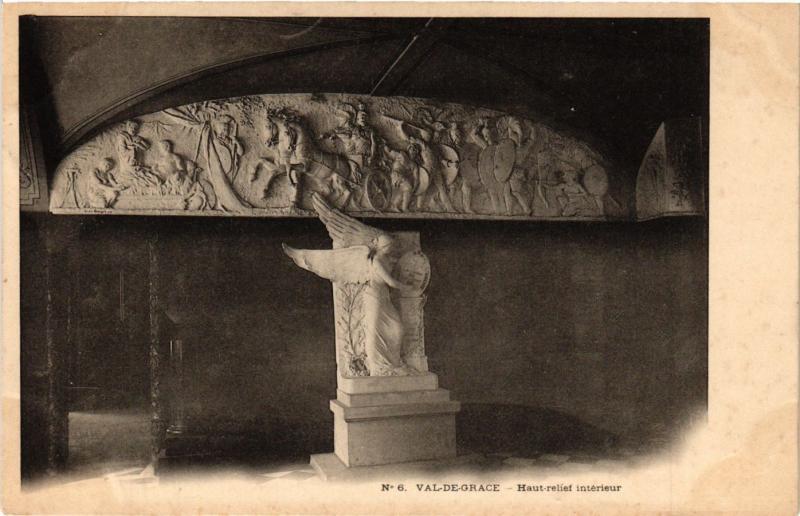 Carte postale ancienne Paris 5e-Val de Grace-Haut relief intérieur à Paris 5e