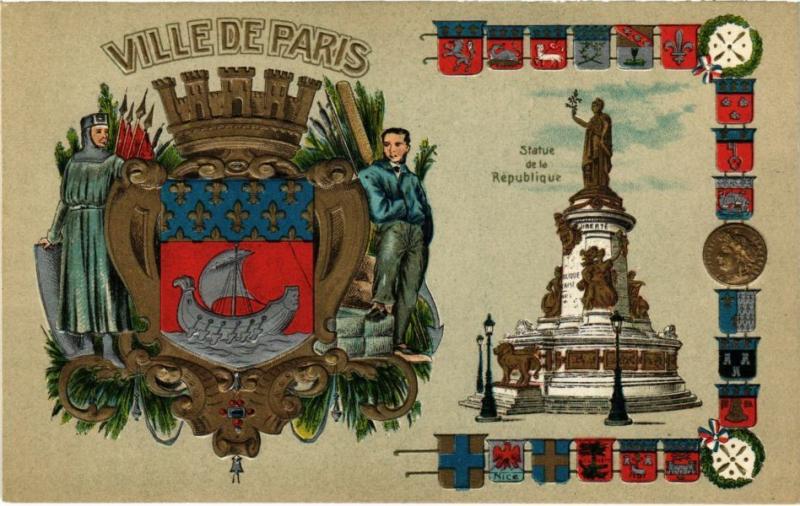 Carte postale ancienne Paris 11e - Statue de la République embossed à Paris 11e