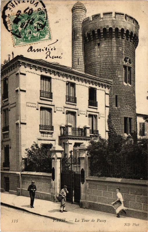 Carte postale ancienne La Tour de Passy à Paris 16e