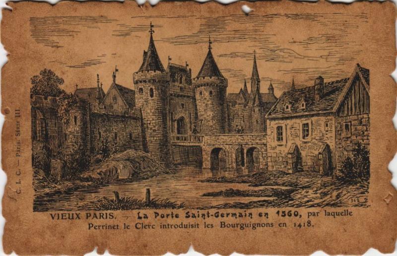 Carte postale ancienne Vieux Paris Porte Saint-Germain