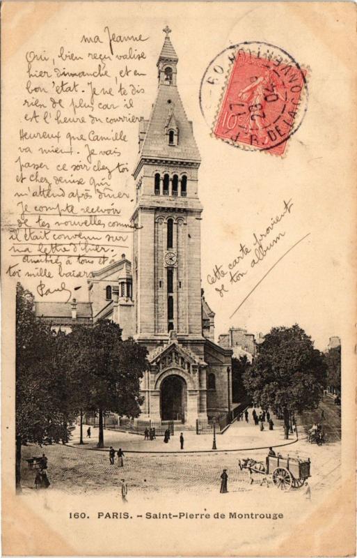 Carte postale ancienne Paris 14e Paris-Saint Pierre de Montrouge à Paris 14e