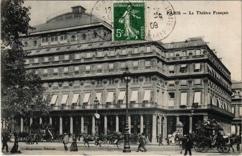 Carte postale ancienne Paris Théatre francais