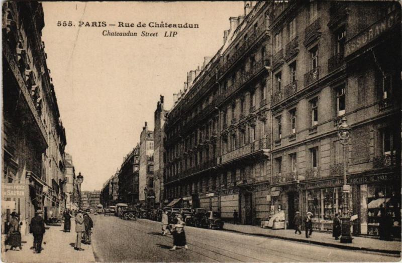 Carte postale ancienne Paris 9e - 555. Rue de Chateaudun à Paris 9e