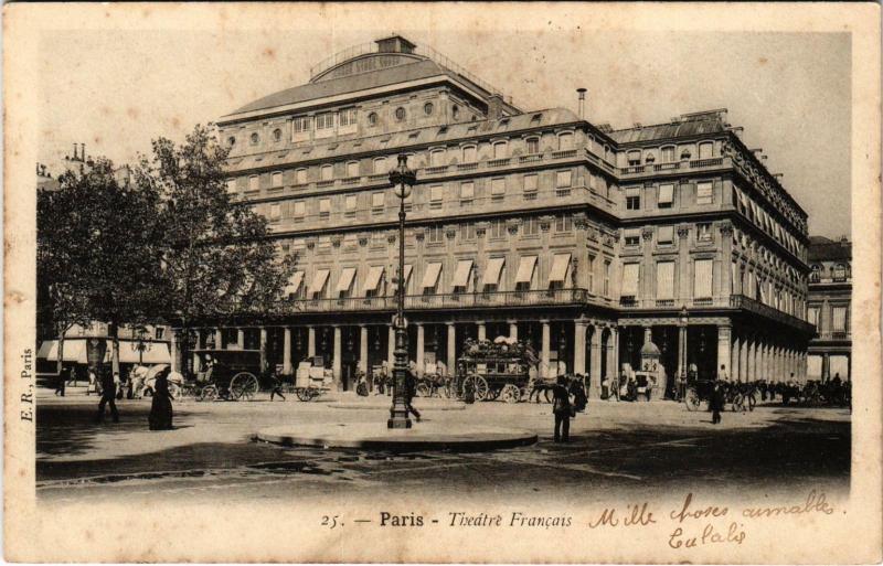 Carte postale ancienne Paris Théatre francais