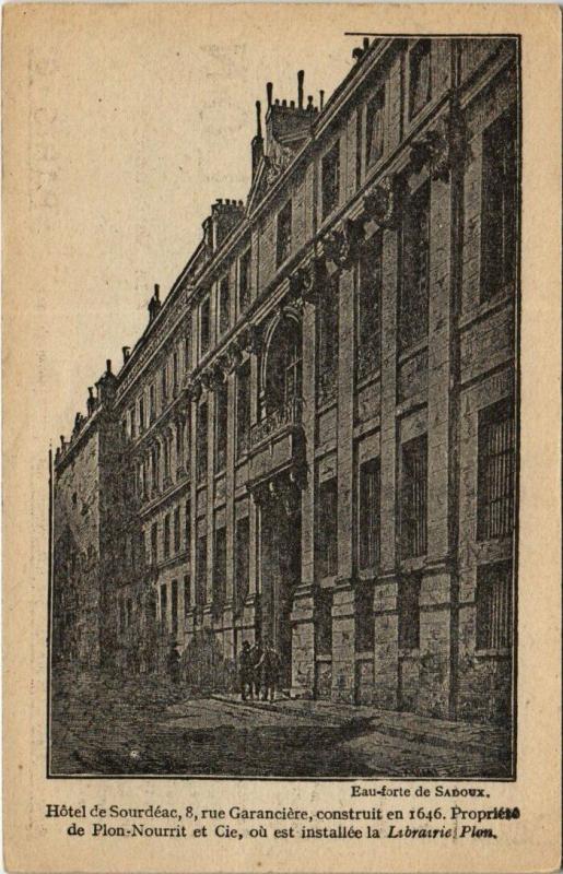 Carte postale ancienne Paris 6e - Hôtel de Sourdéac à Paris 6e