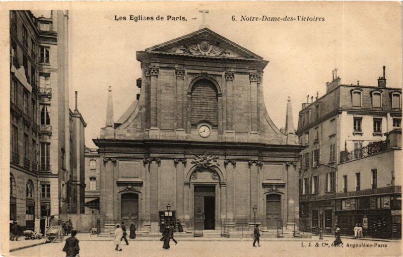 Carte postale ancienne Notre-Dame-des-Victoires à Paris 2e
