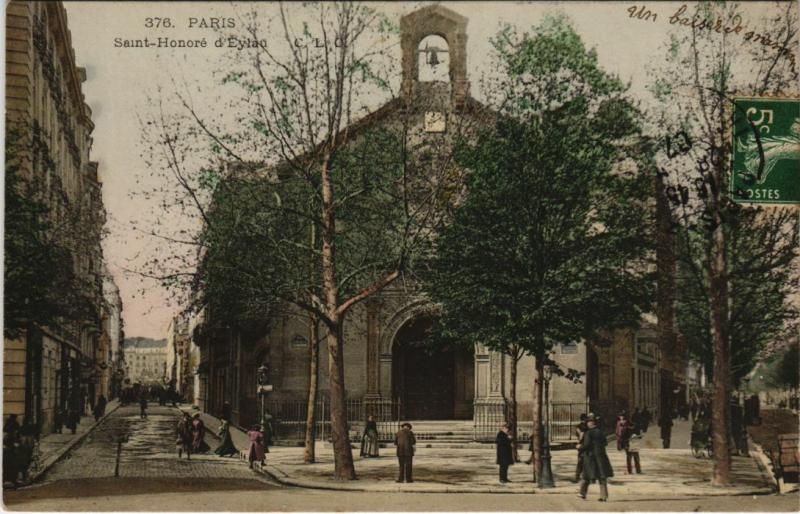 Carte postale ancienne Saint-Honoré d'Eylan à Paris 16e