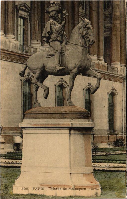 Carte postale ancienne Paris Statue de Velasquez
