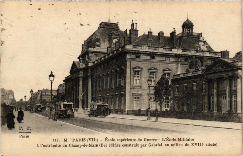Carte postale ancienne Paris 7e-Ecole Militaire à Paris 7e