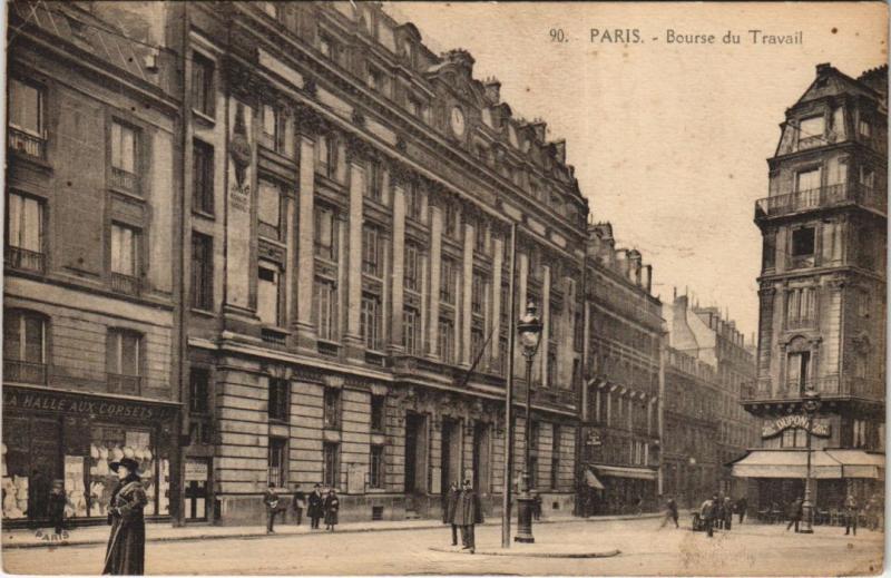 Carte postale ancienne Paris - Bourse du Travail à Paris