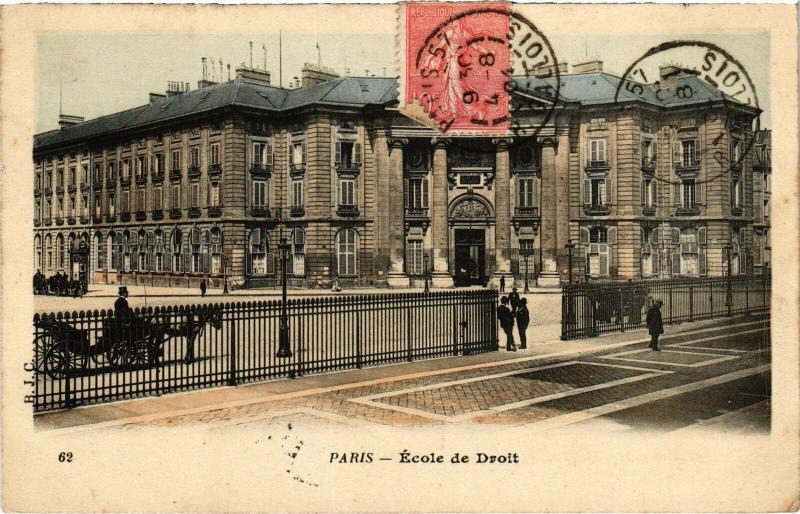 Carte postale ancienne Paris 5e - Ecole de Droit à Paris 5e