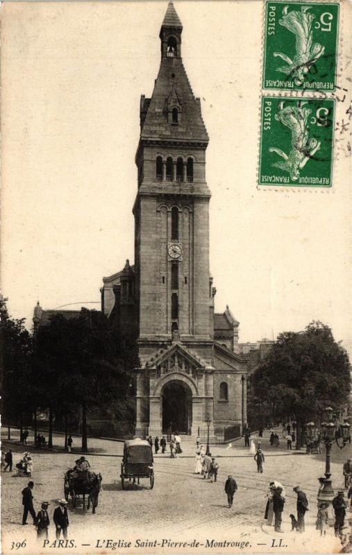 Carte postale ancienne L'Eglise Saint-Pierre de Montrouge à Paris 14e