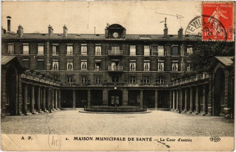 Carte postale ancienne Paris 13e - Maison Municipale de Santé à Paris 13e