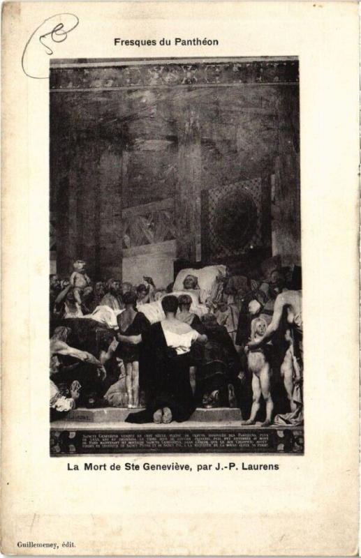 Carte postale ancienne Paris 5e - Fresques du Pantheon à Paris 5e