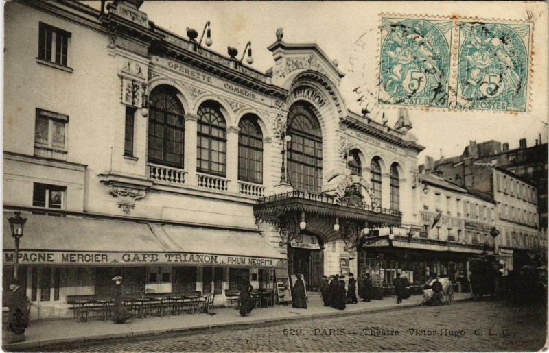 Carte postale ancienne Théâtre Victor-Hugo à Paris 18e