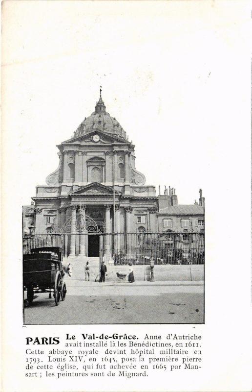 Carte postale ancienne Paris Val-de-Grace