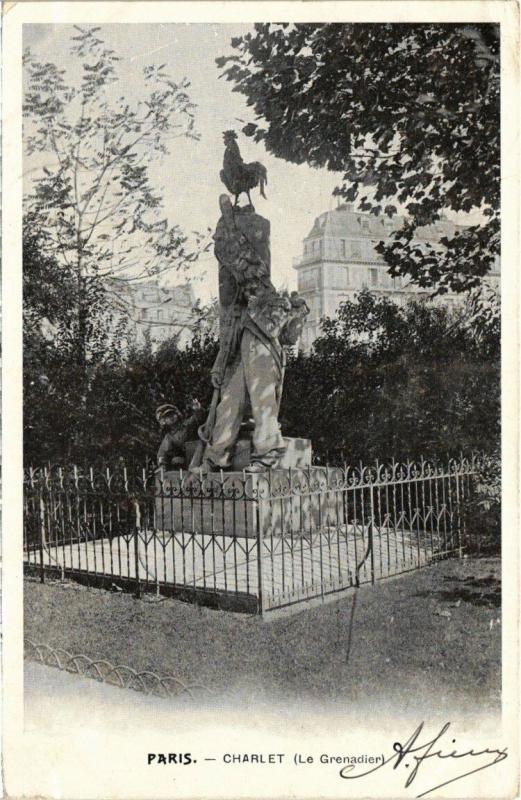Carte postale ancienne Charlet (Le Grenadier) à Paris 14e