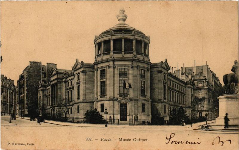 Carte postale ancienne Musée Guimet à Paris 16e