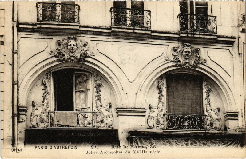 Carte postale ancienne Paris 5e - Rue la Harpe à Paris 5e