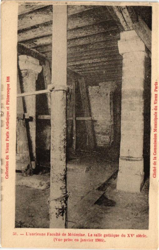 Carte postale ancienne Paris 5e-L'ancienne Faculté de Médecine à Paris 5e