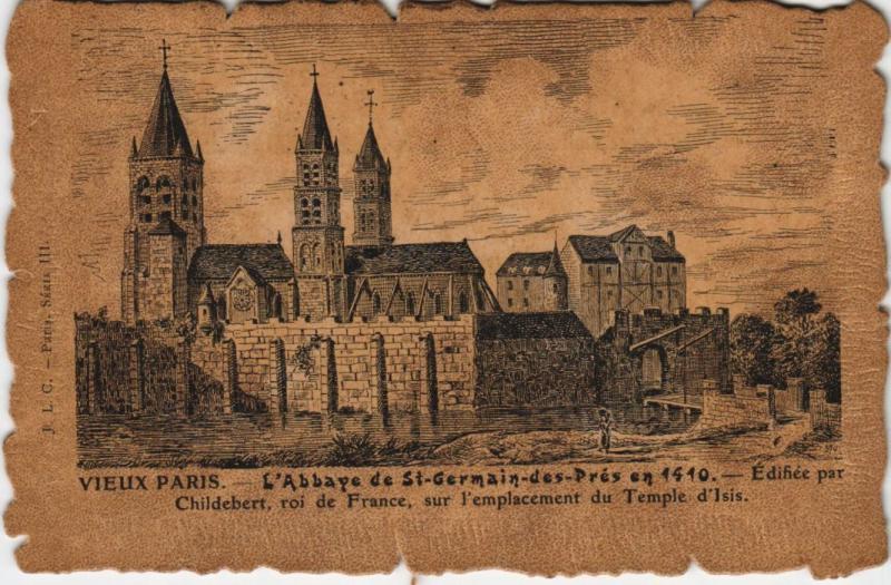 Carte postale ancienne Vieux Paris Abbaye de Saint-germain-des-Pres