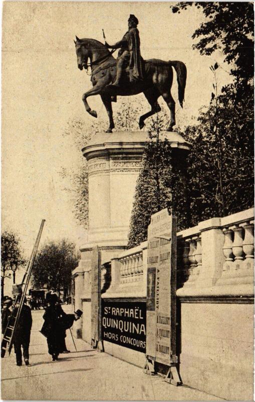 Carte postale ancienne Paris Statue d'Henri Iv