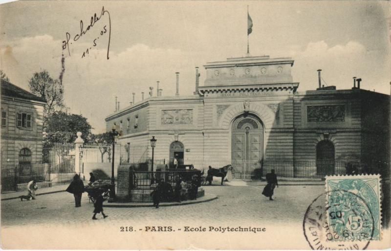 Carte postale ancienne Paris 5e Ecole Polytechnique à Paris 5e