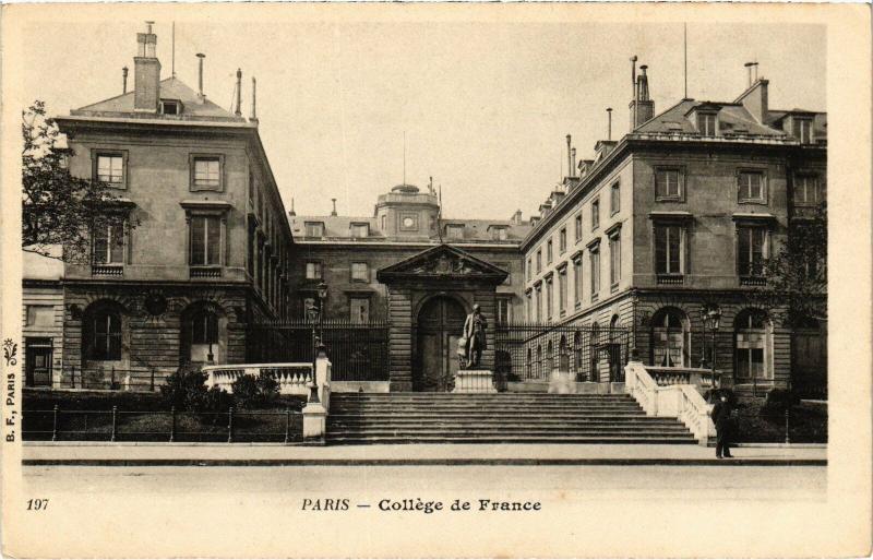 Carte postale ancienne Paris 5e - Collége de France à Paris 5e