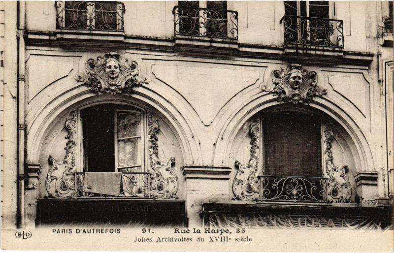 Carte postale ancienne Paris 5e - Rue la Harpe à Paris 5e
