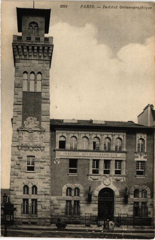 Carte postale ancienne Paris 5e-Institut Océanographique à Paris 5e
