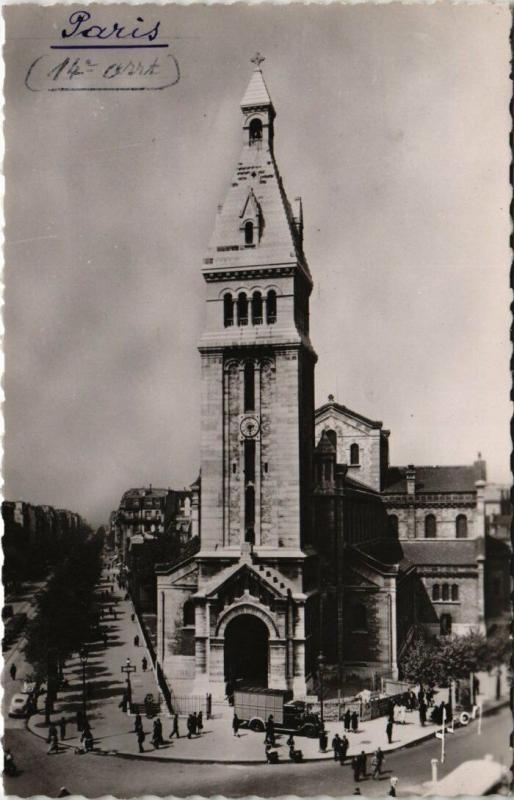 Carte postale ancienne Eglise Saint-Pierre de Montrouge à Paris 14e