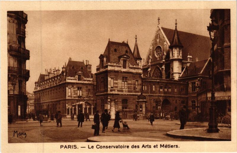 Carte postale ancienne Paris 3e Paris-Le Conservatoire des Arts et Métiers à Paris 3e
