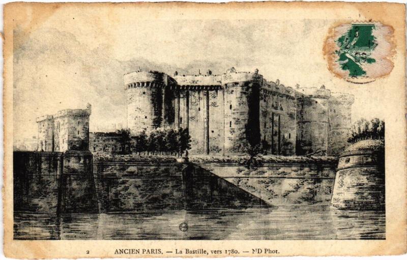 Carte postale ancienne Ancien Paris - La Bastille