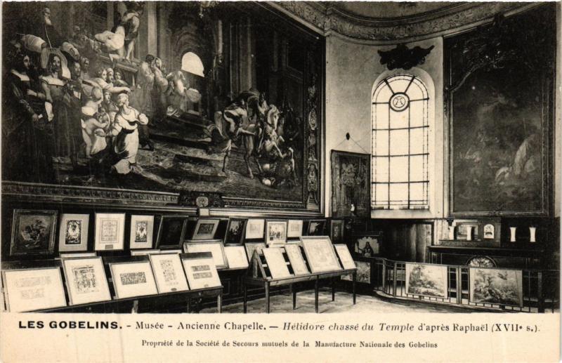 Carte postale ancienne Paris 13e Paris-Les Gobelins-Musée-Ancienne Chapelle à Paris 13e