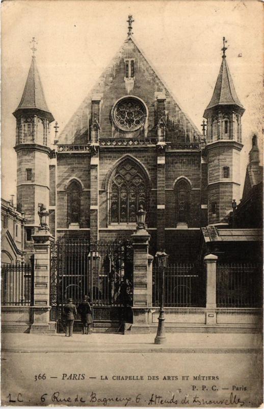 Carte postale ancienne Paris 3e Paris-La Chapelle des Arts et Métiers à Paris 3e
