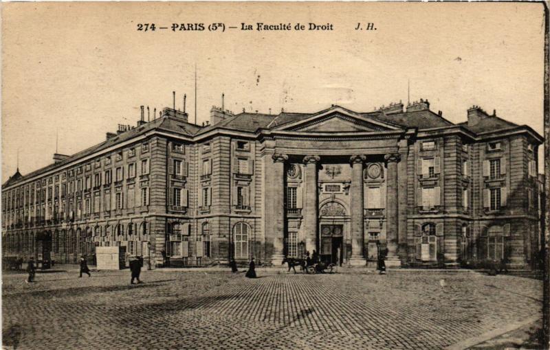 Carte postale ancienne Paris 5e-La Faculté de Droit à Paris 5e