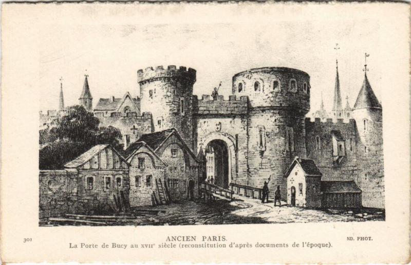 Carte postale ancienne Ancien Paris porte de Bucy