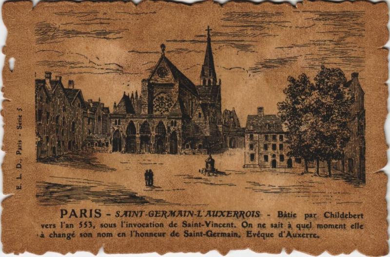 Carte postale ancienne Vieux Paris Saint-germain-l'Auxerrois
