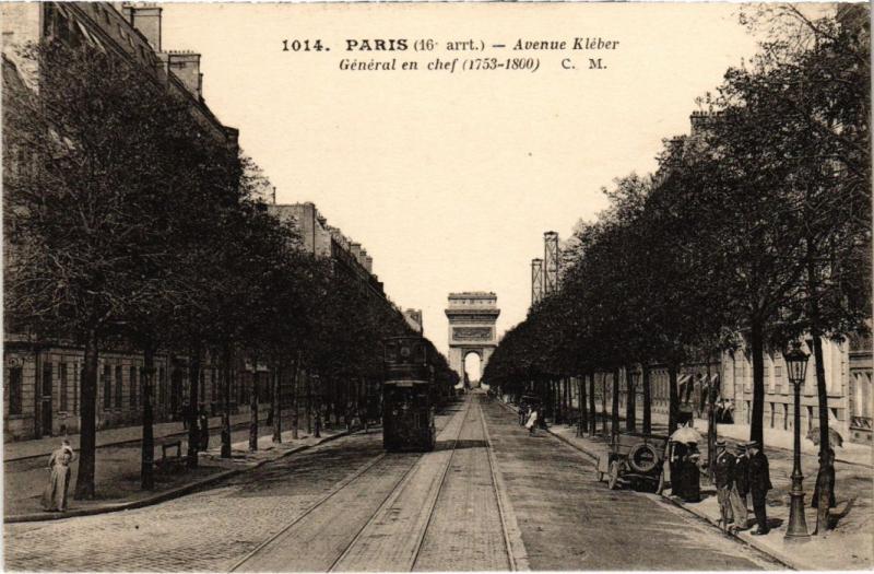 Carte postale ancienne Avenue Kléber à Paris 16e