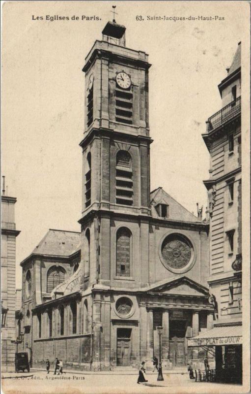 Carte postale ancienne Les Eglises de Paris. 63 Saint-Jacques-du-Haut-Pas
