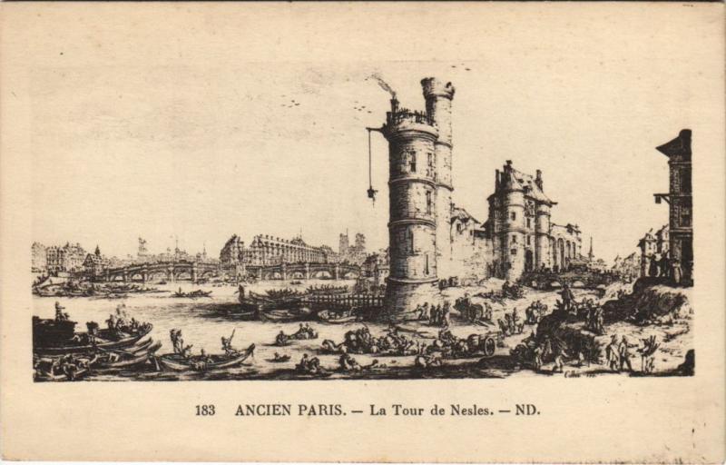 Carte postale ancienne Ancien Paris Tour de Nesle