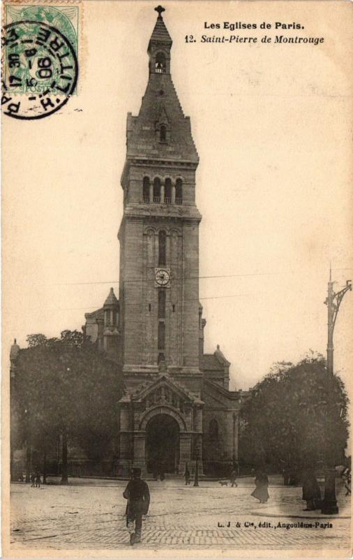 Carte postale ancienne Saint-Pierre de Montrouge à Paris 14e
