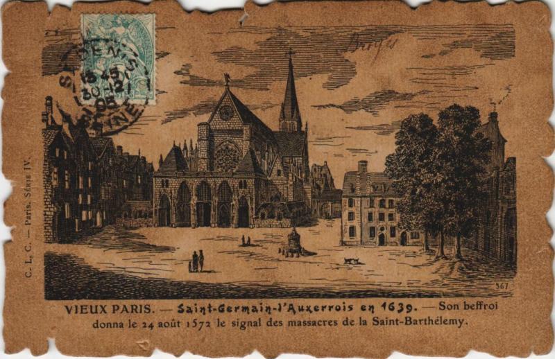 Carte postale ancienne Vieux Paris Saint-germain-l'Auxerrois
