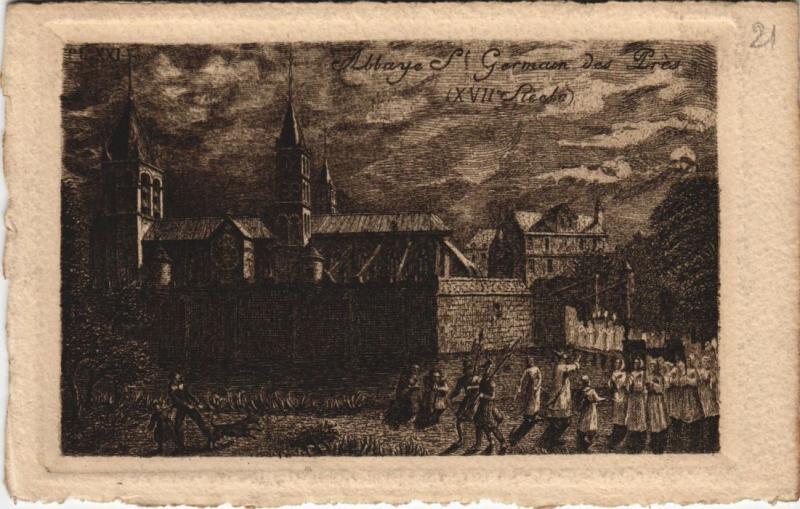 Carte postale ancienne Ancien Paris Abbaye de Saint-germain-des-Pres
