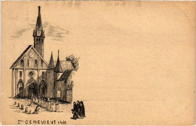 Carte postale ancienne Paris 5e - Sainte-Genevieve à Paris 5e