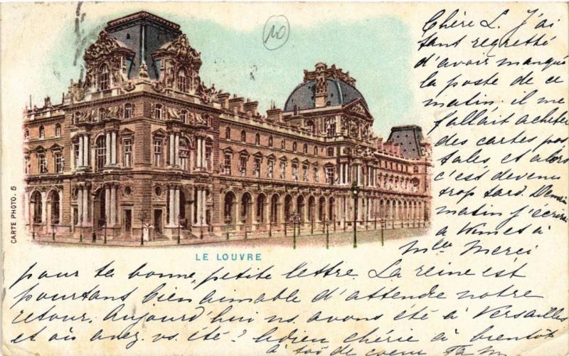 Carte postale ancienne Paris (1e) - Le Louvre à Paris 1er