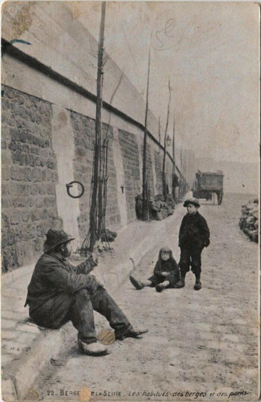 Carte postale ancienne Paris - Les habitvés à Paris